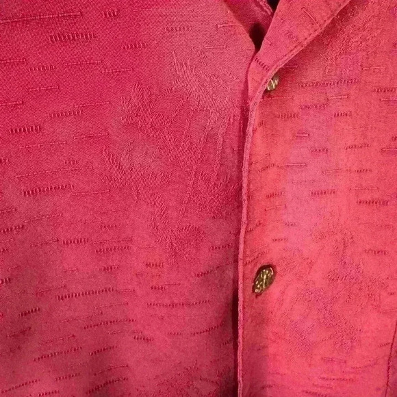 La Cabana Red Button-Up Hawaiian Shirt Sz XL Short Sleeve Relax Fit 100%‎ Rayon - Picture 3 of 6